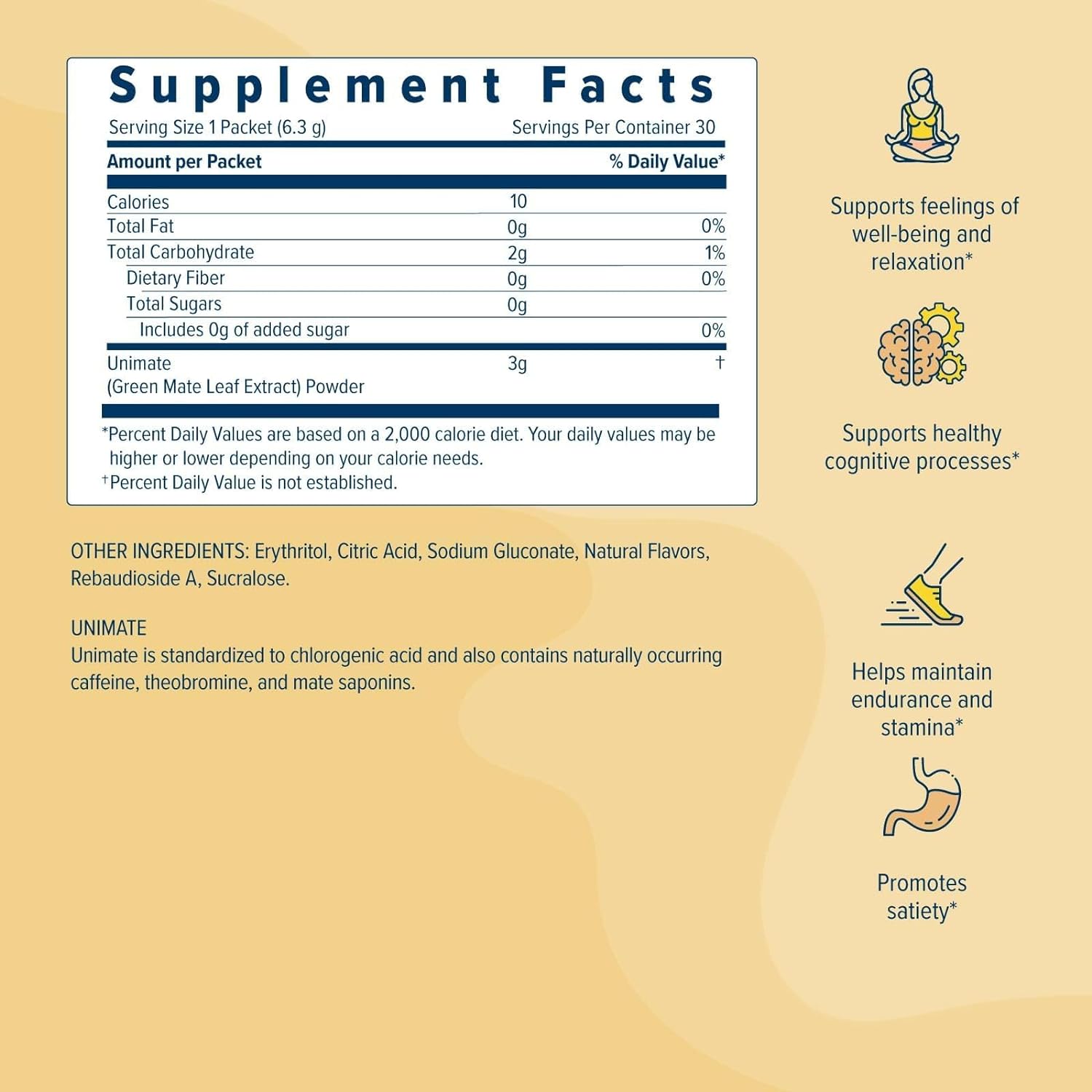 Unicity Unimate Lemon Ginger - 30 Day Supply