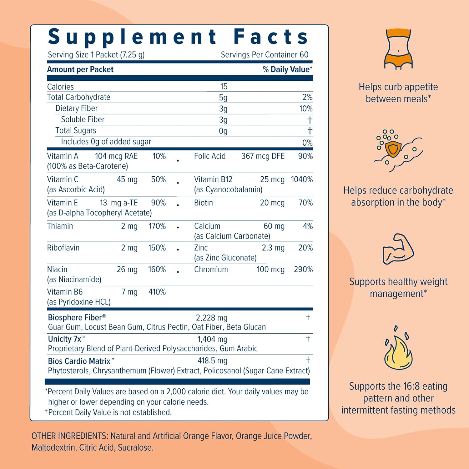 Unicity Balance Natural Orange - Weight Loss - 30 Day Supply