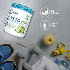 ANS Performance Ketovita BHB Ketones + Essential Daily Vitamins, 232g (30) Servings (Cucumber Lime)