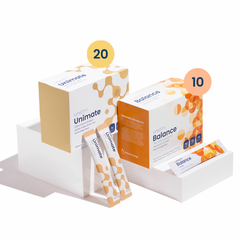 Unicity Feel Great Basic Bundle Offer 4 - Natural Orange Balance 10 Boxes + Lemon Ginger Unimate 20 Boxes