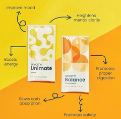 Unicity Feel Great System Pack - 1 Natural Orange Balance + 2 Natural Lemon Unimate - 30 Day Supply